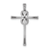 Rhodium Over 14k White Gold Diamond Infinity Cross Chain Slide Pendant