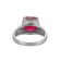 Lab Created Ruby And White Cubic Zirconia Platinum Over Silver July
Birthstone Ring 4.42ctw
