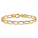 14k Yellow Gold 5.9mm Hand-polished Fancy Open Link Bracelet