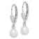 Rhodium Over Sterling Silver 6-7mm Freshwater Cultured Pearl Leverback
Dangle Earrings