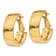 14k Yellow Gold Polished 3/4" Hoop Earrings