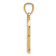 14k Yellow Gold Polished Infinity Symbol Heart Pendant