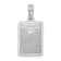 Rhodium Over Sterling Silver Enameled Small Key West Mile 0 Pendant
