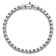 Rhodium Over Sterling Silver Polished 5.0mm Box 8 Inch Chain