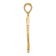 14k Yellow Gold Fancy Nefertiti Profile Charm