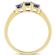 Blue Sapphire and Diamond 10K Yellow Gold Ring 1.02ctw