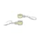 Green Cubic Zirconia Platinum Over Sterling Silver August Birthstone
Earrings 6.51ctw