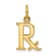14k Yellow Gold Prescription Symbol RX Pendant