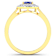 0.91ctw Violet Tanzanite and Diamond 14K Yellow Gold Halo Ring