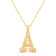 White Diamond Accent 10k Yellow Gold A Initial Pendant With 18” Rope Chain