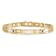 14K Yellow and White Gold Polished and Satin 8.5-inch Men's Link Bracelet