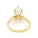 Lab-Grown Diamond Pear Shape Solitaire Ring In 14K Gold 3.00ct