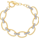 Diamond Station Link Bracelet With Rope Design