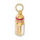 14k Yellow Gold with Enamel 3D Baby Bottle Charm