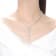 Rhodium Plated over Sterling Silver with Clear Cubic Zirconia Accent
Tongue Buckle Necklace