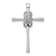 Rhodium Over 14k White Gold Diamond Infinity Cross Chain Slide Pendant