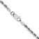 Rhodium Over 14k White Gold 2.75mm Solid Diamond-Cut Quadruple Rope Chain