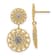 14k Yellow Gold and Rhodium Over 14k Yellow Gold Diamond-Cut Filigree
Medallion Dangle Earrings
