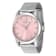 Invicta Celestial 43mm Pink Dial Stainless Steel Band Quartz Watch