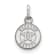 Rhodium Over Sterling Silver MLB Houston Astros LogoArt Circle Pendant
