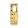 10k Yellow Gold 0.05 cttw Diamond Letter I Initial Charm