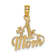 14K Yellow Gold Polished Number 1 MOM Pendant
