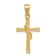 14K Yellow Gold Polished Cross Pendant