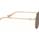 Gucci Gold Tone and Taupe Frame / Brown Lens Sunglasses