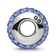 Sterling Silver Reflections Blue Full Preciosa Crystal Bead