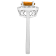 7mm Round Citrine And White Topaz Accents Rhodium Over Sterling Silver
Halo Ring