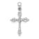 Rhodium Over 10k White Gold Diamond Cross Pendant