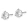 Rhodium Over 14K White Gold 1.5ct. 6.0mm Round J-K Color Moissanite Earrings