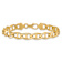 14k Yellow Gold 9mm Hand-Polished Mariner Link Bracelet