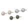 Rhodium Over Sterling Silver Multi-color Freshwater Pearl
Necklace/Bracelet/Earring Set