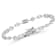Rachel Zoe Mixed Shape Bezel Set CZ Tennis Bracelet in Rhodium Over
Sterling Silver