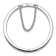 Rhodium Over Sterling Silver Polished 4mm with Safety Hinged Children's Bangle
