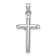 Rhodium Over 14K White Gold Crucifix Pendant