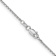 Rhodium Over 14k White Gold 1.4mm Solid Diamond-Cut Round Open Link
Cable 14 Inch Chain