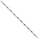 Rhodium Over 10k White Gold Diamond and Sapphire Bracelet