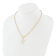 Gold Tone Sterling Silver 3-5.5mm Freshwater Cultured Pearl LETTER K
18-inch Necklace