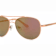 OSCAR by Oscar de la Renta Rose Aviator Frame / Brown Lenses Sunglasses