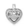 Rhodium Over 14k White Gold Vibrant Diamond Heart Pendant
