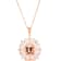 18K Rose Gold Over Sterling Silver 11x9mm Morganite Pendant 4.01ctw