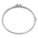 Rhodium Over 14K White Gold Lab Grown Diamond Infinity and Pear Bangle
Bracelet 0.74ctw