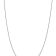 Rhodium Over 18K White Gold 1mm Solid Diamond-Cut Spiga 16 Inch Chain