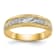 14K Yellow Gold AA Quality Mens Wedding Band 0.09ctw