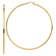 14K Yellow Gold Polished 3 9/16" Tube Hoop Earrings