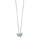 Rhodium Over Sterling Silver London Blue Topaz andDiamond Dragonfly
18" Necklace