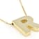 Block Letter R Initial Necklace In 10K Yellow Gold