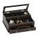 Mele and Co Hampden Men's Glass Top Wooden Dresser Top Valet